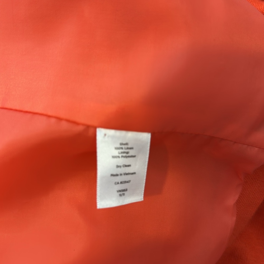 NWOT Talbots Women's Orange Jacket size 20WP - Picture 8 of 8
